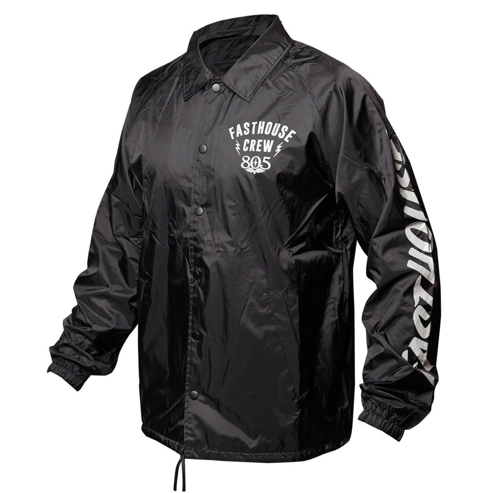FASTHOUSE Team Collared Coaches Jacket, Black LG