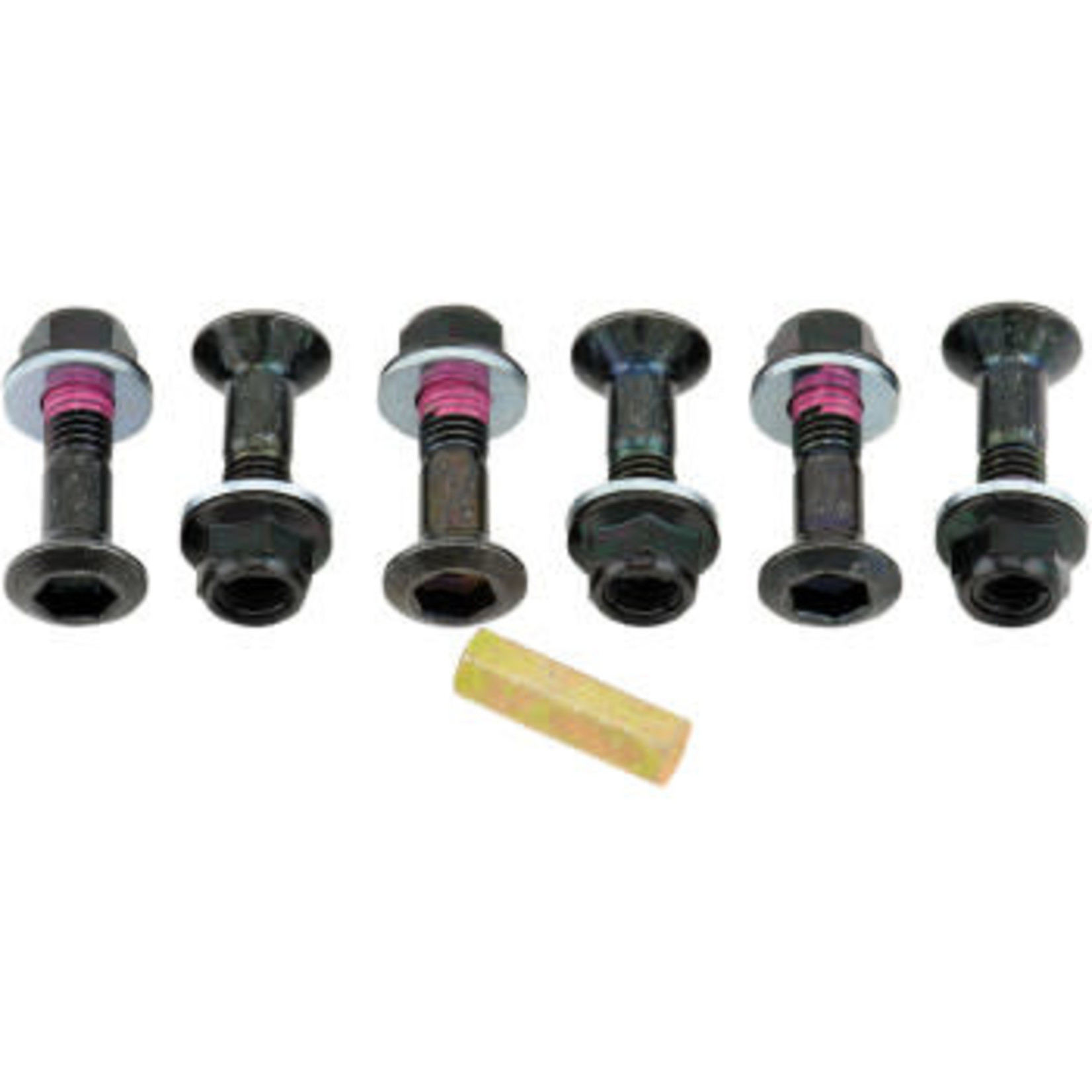 BOLT SPROCKET FASTENERS BLACK 6/PK