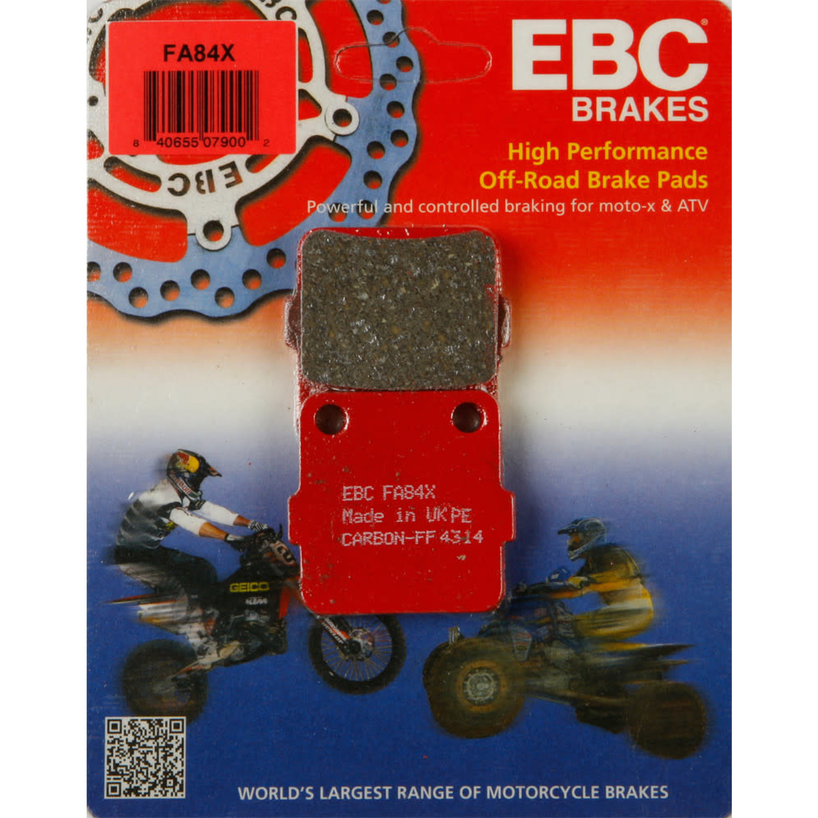 EBC BRAKE PADS FA84X