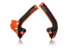 ACERBIS X-GRIP FRAME GUARD ORANGE/BLACK