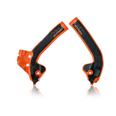 ACERBIS X-GRIP FRAME GUARD ORANGE/BLACK
