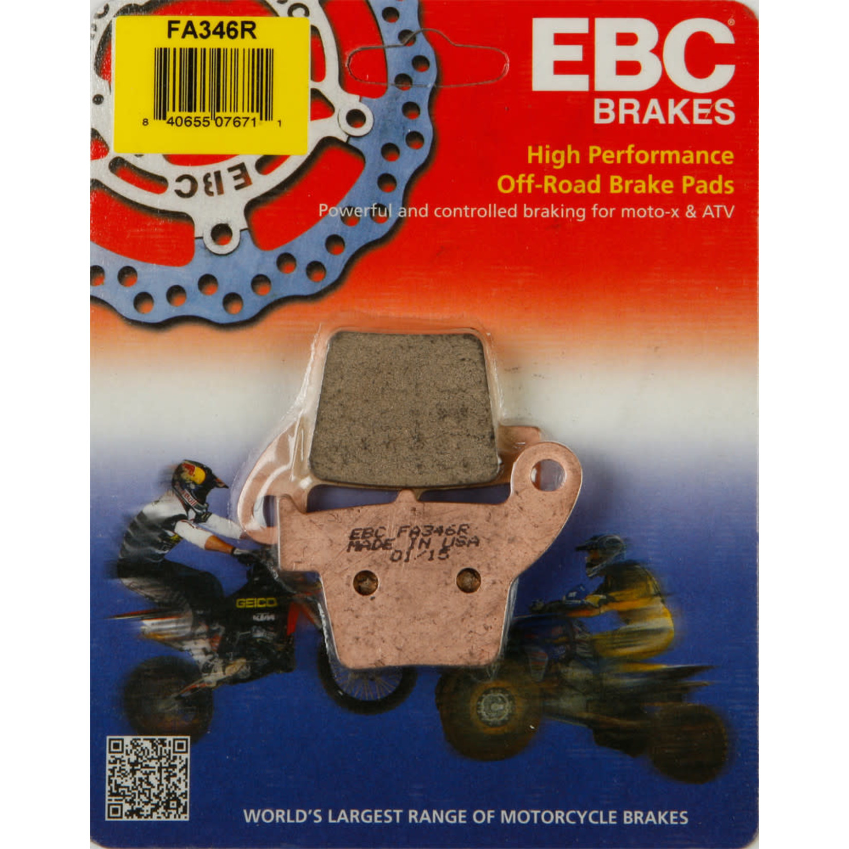 EBC BRAKE PADS Honda 125/450 (02/17) Rear