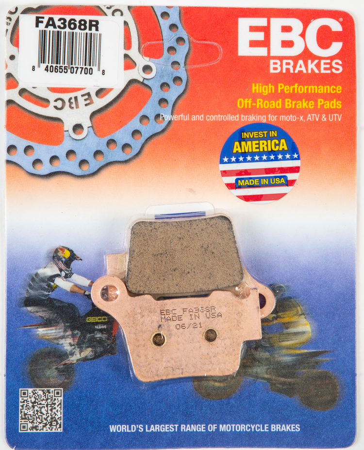EBC BRAKE PADS Ktm/Husqv. 125and up (02/11) Rear FA368R
