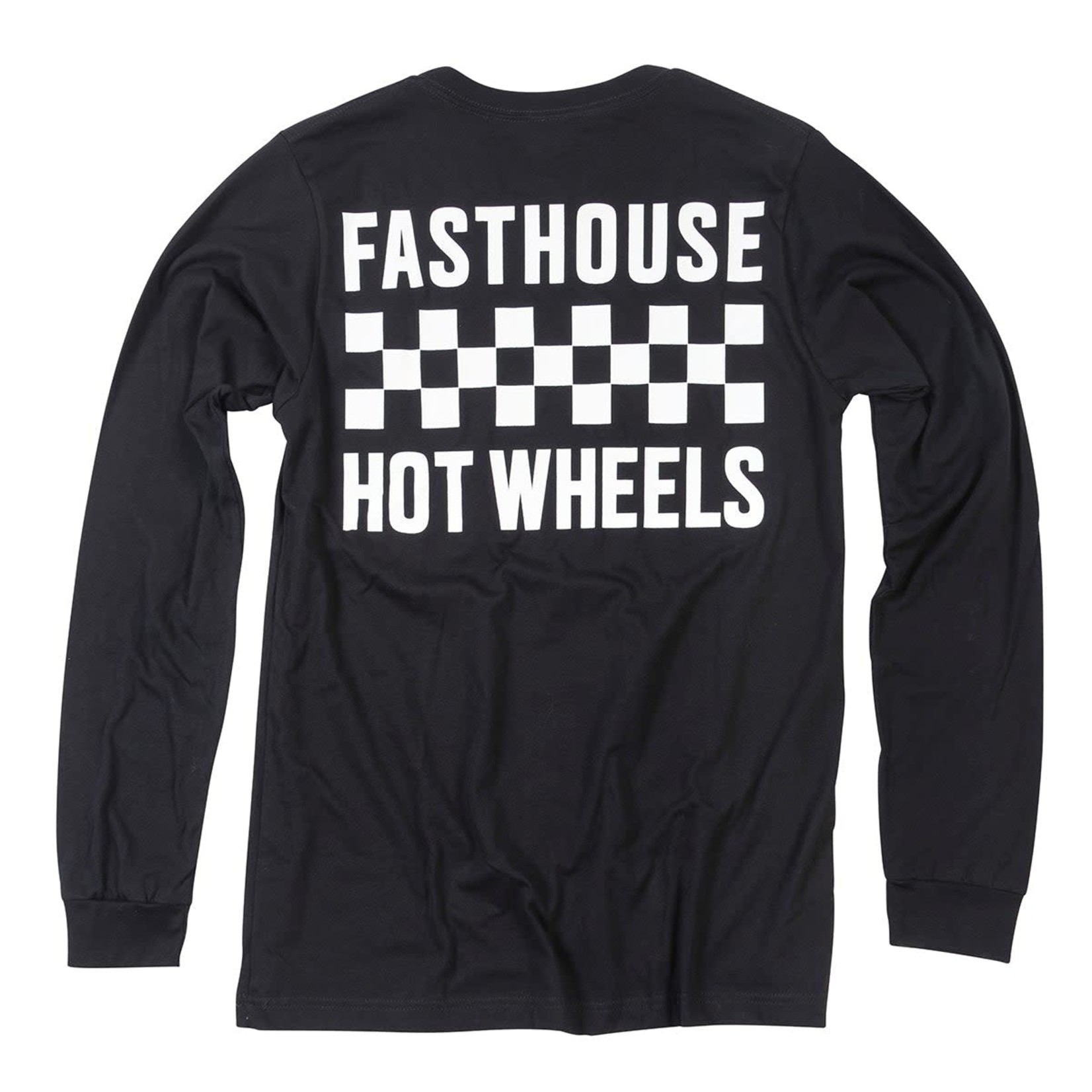 FASTHOUSE Stacked Hot Wheels LS Tee, Black