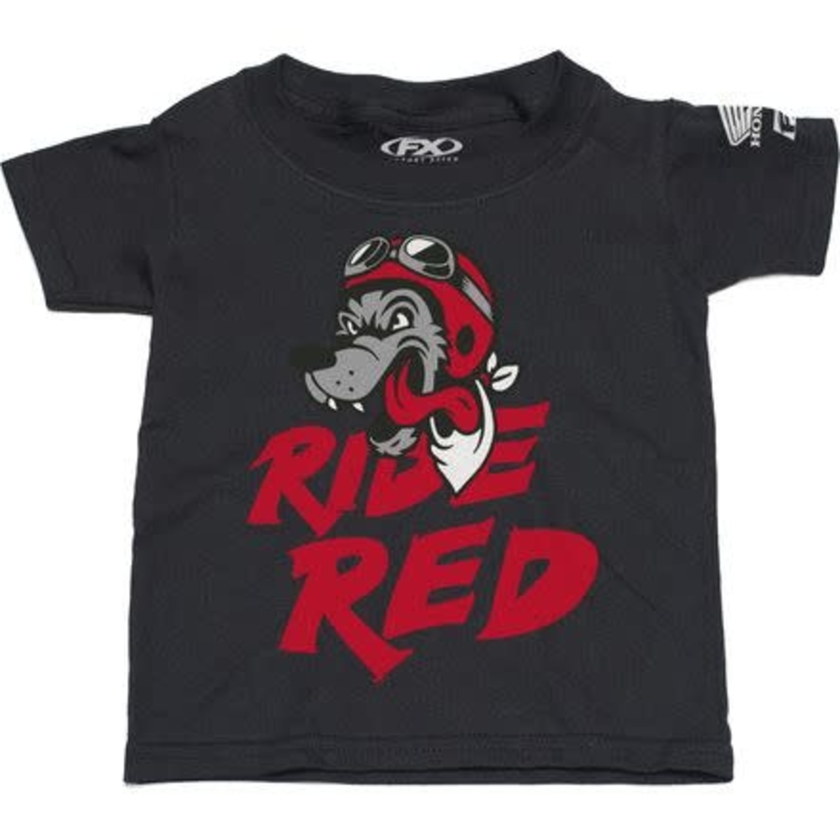 HONDA Honda RideRed Wolf Toddler Tee, Black