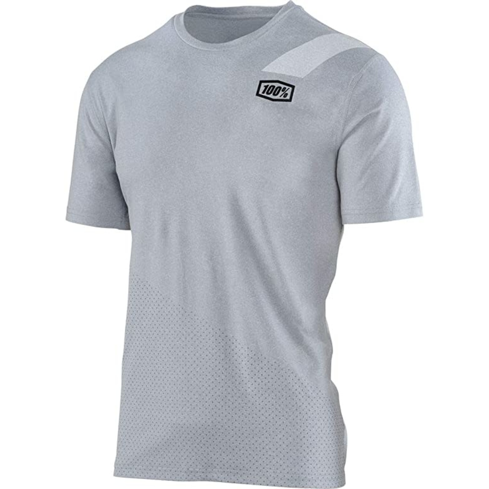 100% Slant Tech Tee, Silver Heather