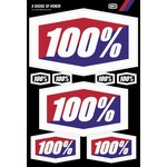 100% 8 LOGOS DECAL SHT 12X18