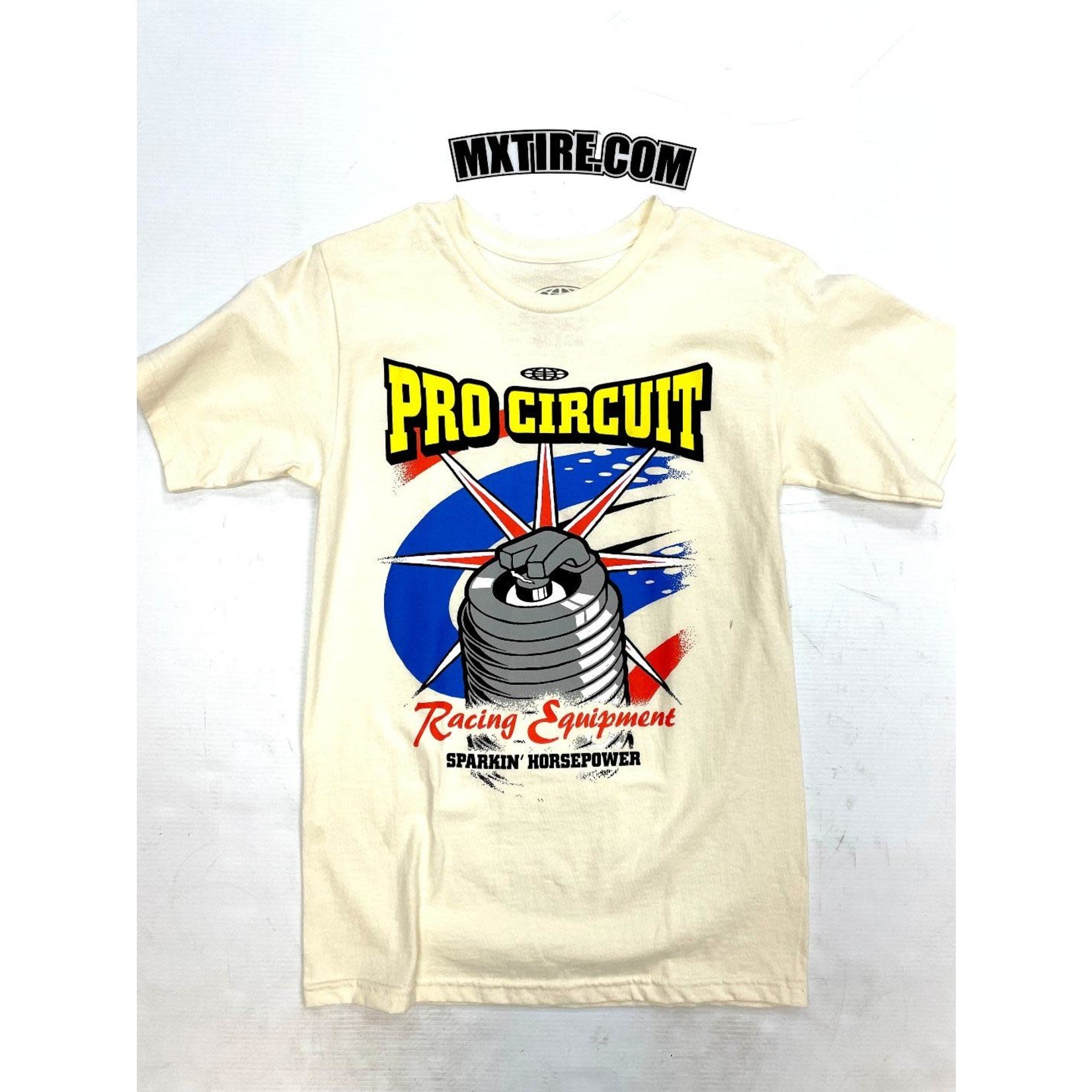 PRO CIRCUIT Racing Equipment Tee, Cream
