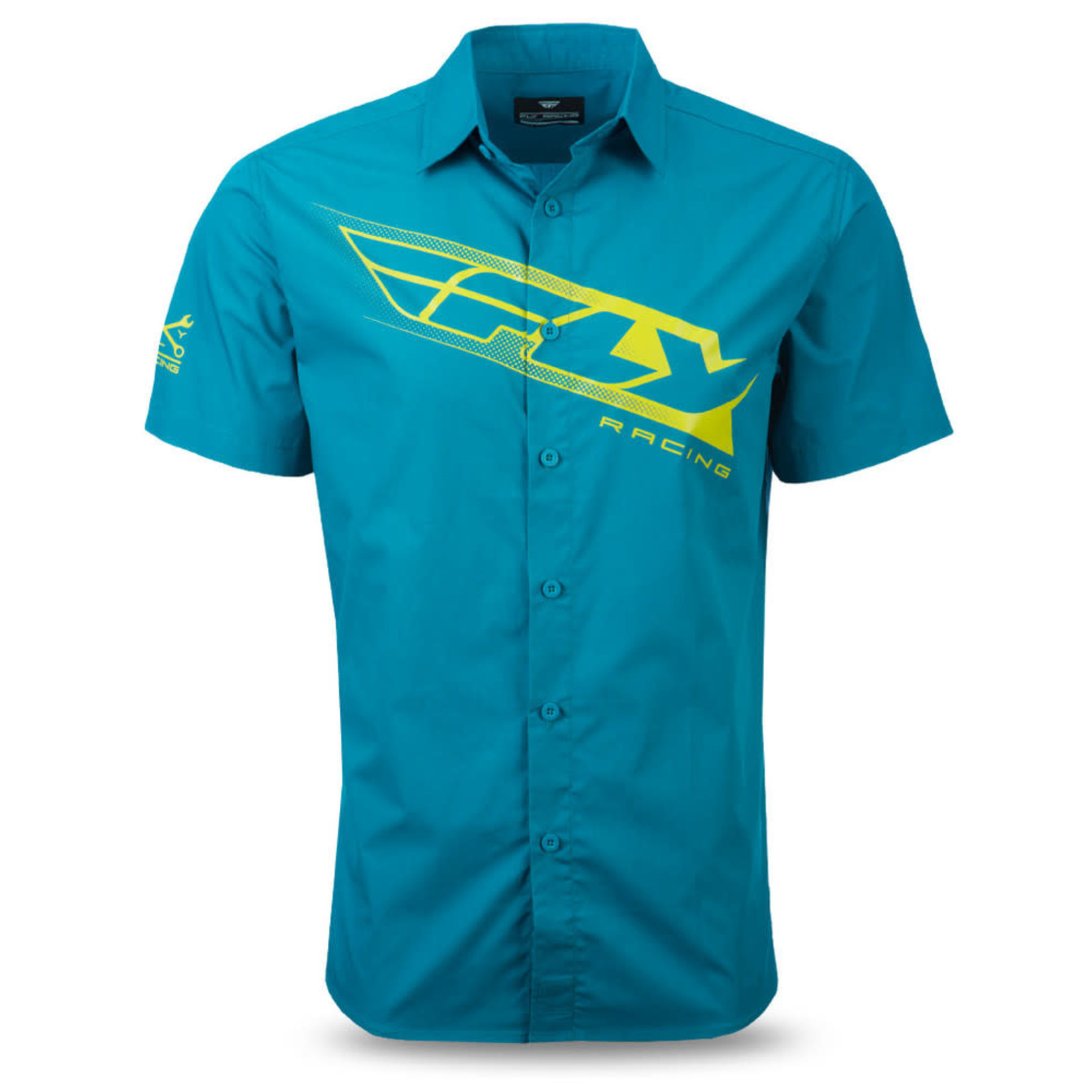 FLY RACING Fly Pit Shirt, Teal