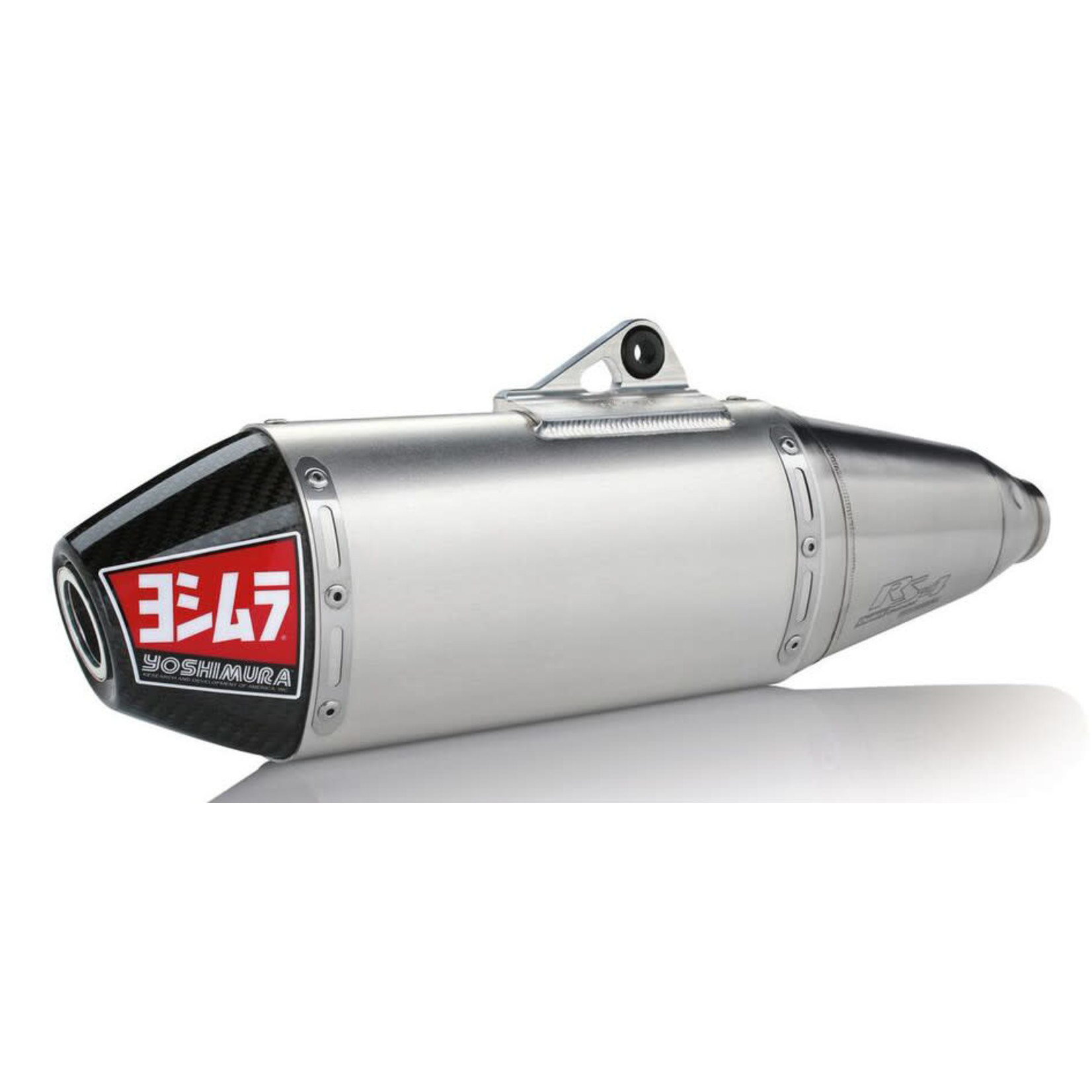YOSHIMURA RS-4 HEADER/CANISTER/END CAP EXHAUST SLIP-ON SS-AL-CF