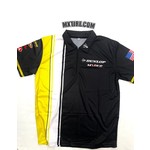 MXTIRE.COM Dunlop/Mxtire Pit Shirts, Black/Yellow/White