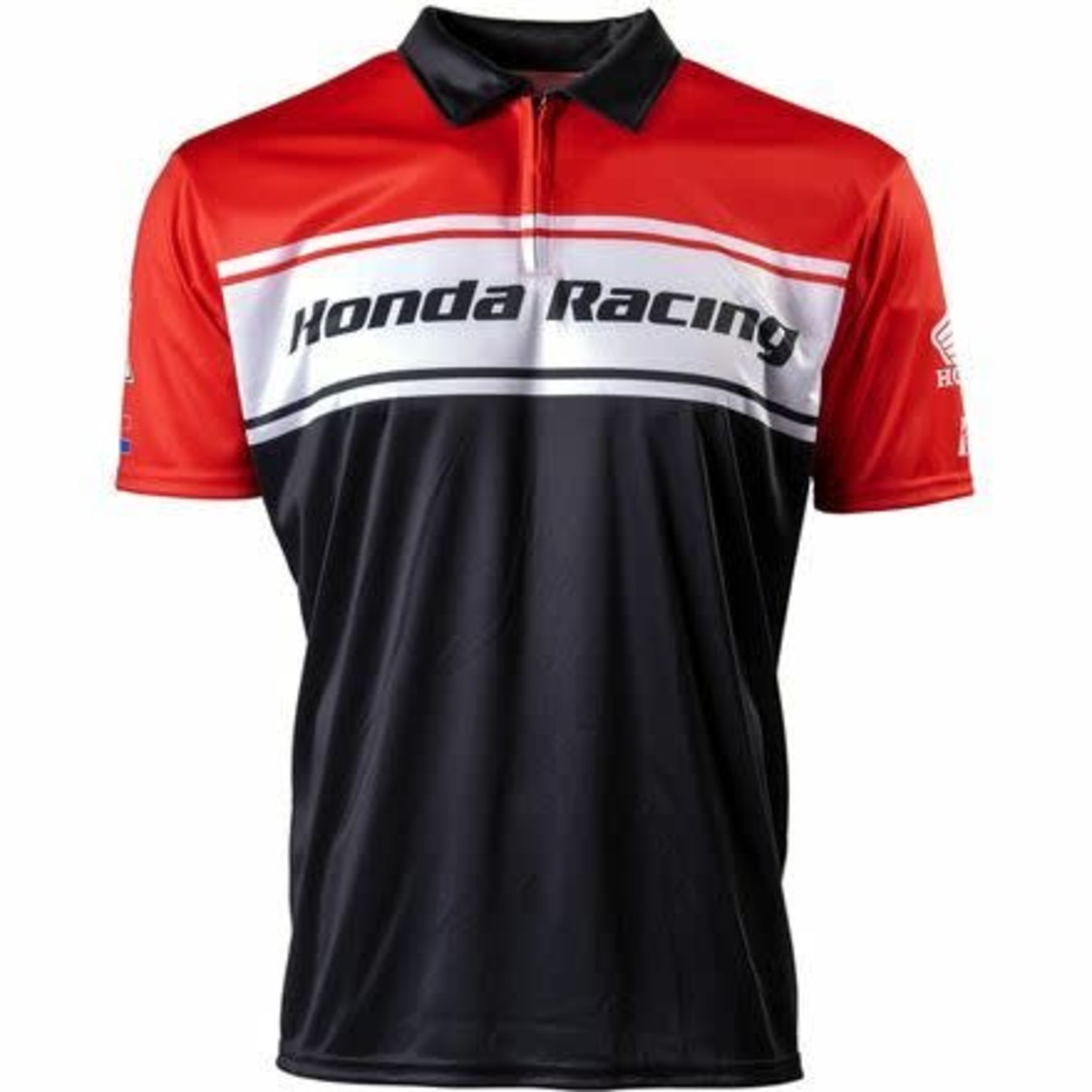 HONDA Honda Team Pit Shirt, Red/Black - MXtire