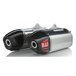 YOSHIMURA RS-9 HEADER/CANISTER/END CAP EXHAUST DUAL SLIP-ON SS-AL-CF