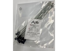 KITE KITE FRONT SPOKE & NIPPLE KIT SILVER/BLACK 21"  12PCS