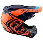 TROY LEE DESIGNS GP HELMET; OVERLOAD NAVY / ORANGE