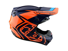 TROY LEE DESIGNS GP HELMET; OVERLOAD NAVY / ORANGE