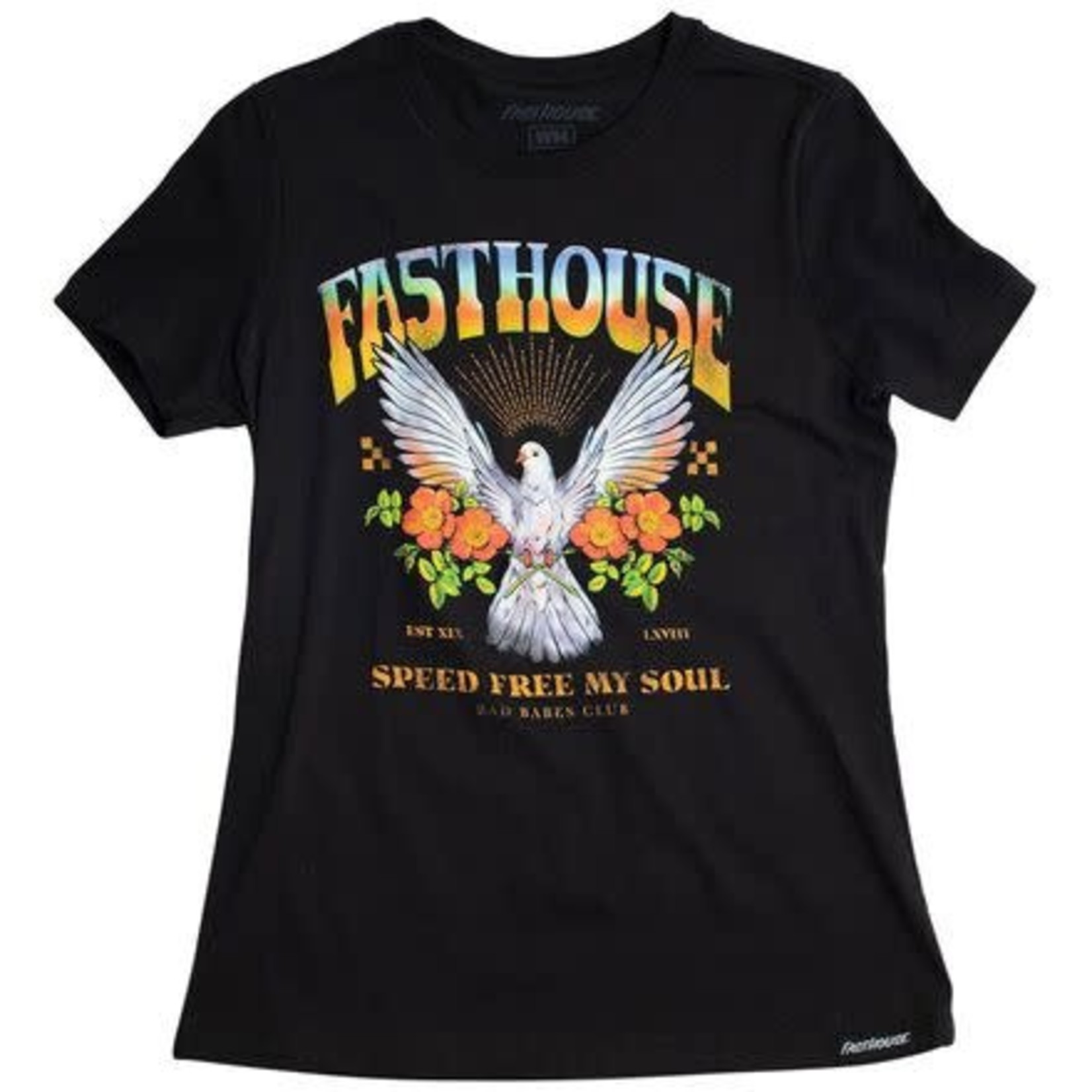 FASTHOUSE Youth Girl's Dove Tee, Black Heather