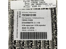 KTM / GASGAS / HUSQVARNA 79236013100 TIMING CHAIN KTM 250SXF, TC250F, MC250F