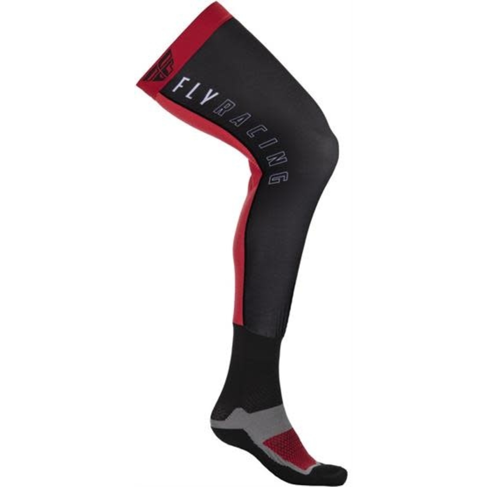 FLY RACING Knee Brace Sock, Red/Black