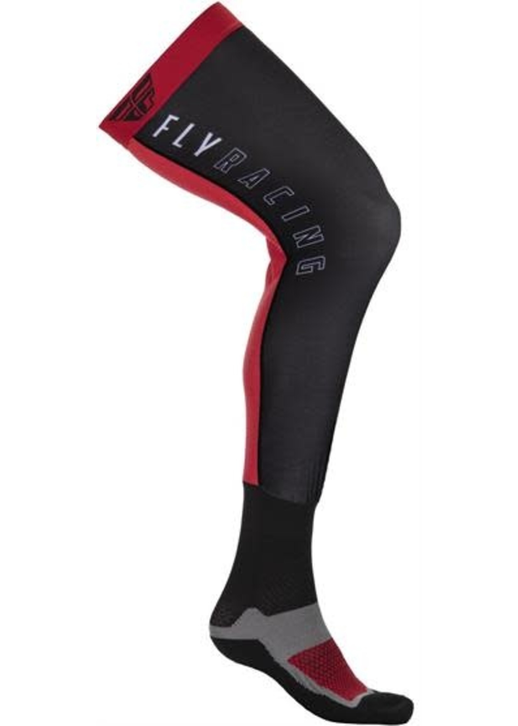 FLY RACING Knee Brace Sock, Red/Black
