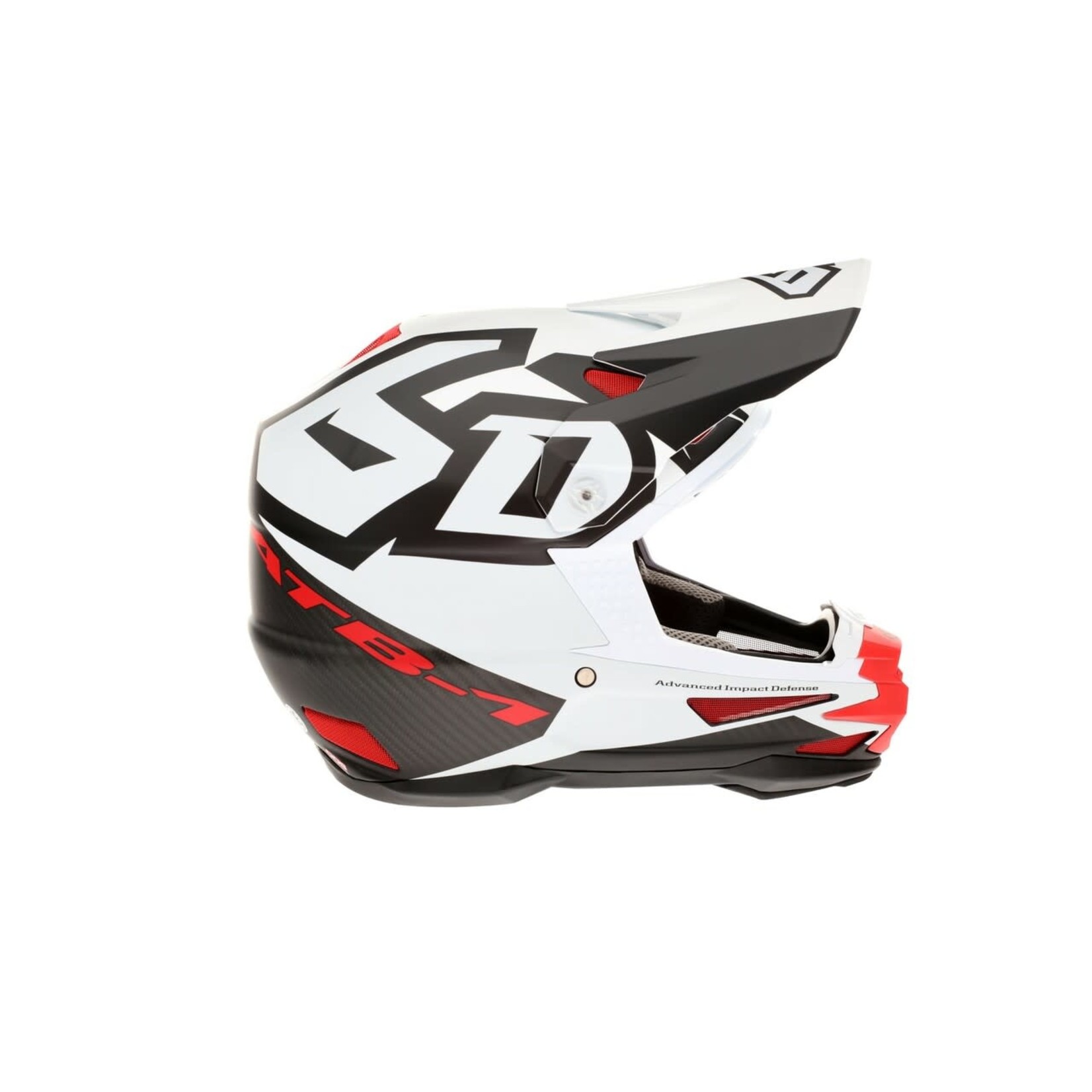 6D HELMETS 6D ATR-1 Helmet Switch White/Red Matte (LG)