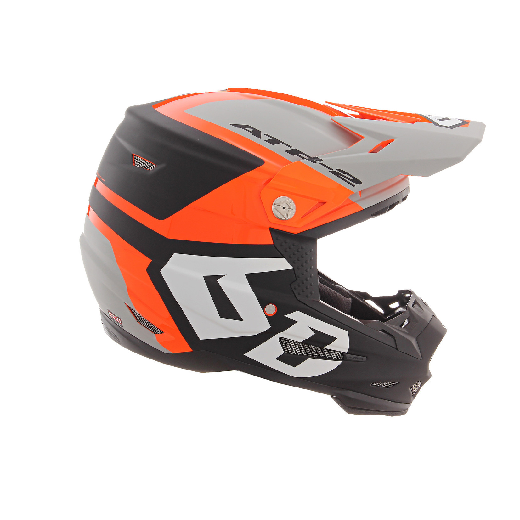 6D HELMETS 6D ATR-2 Helmet Helo Neon Orange/Grey Matte/Gloss (MED)