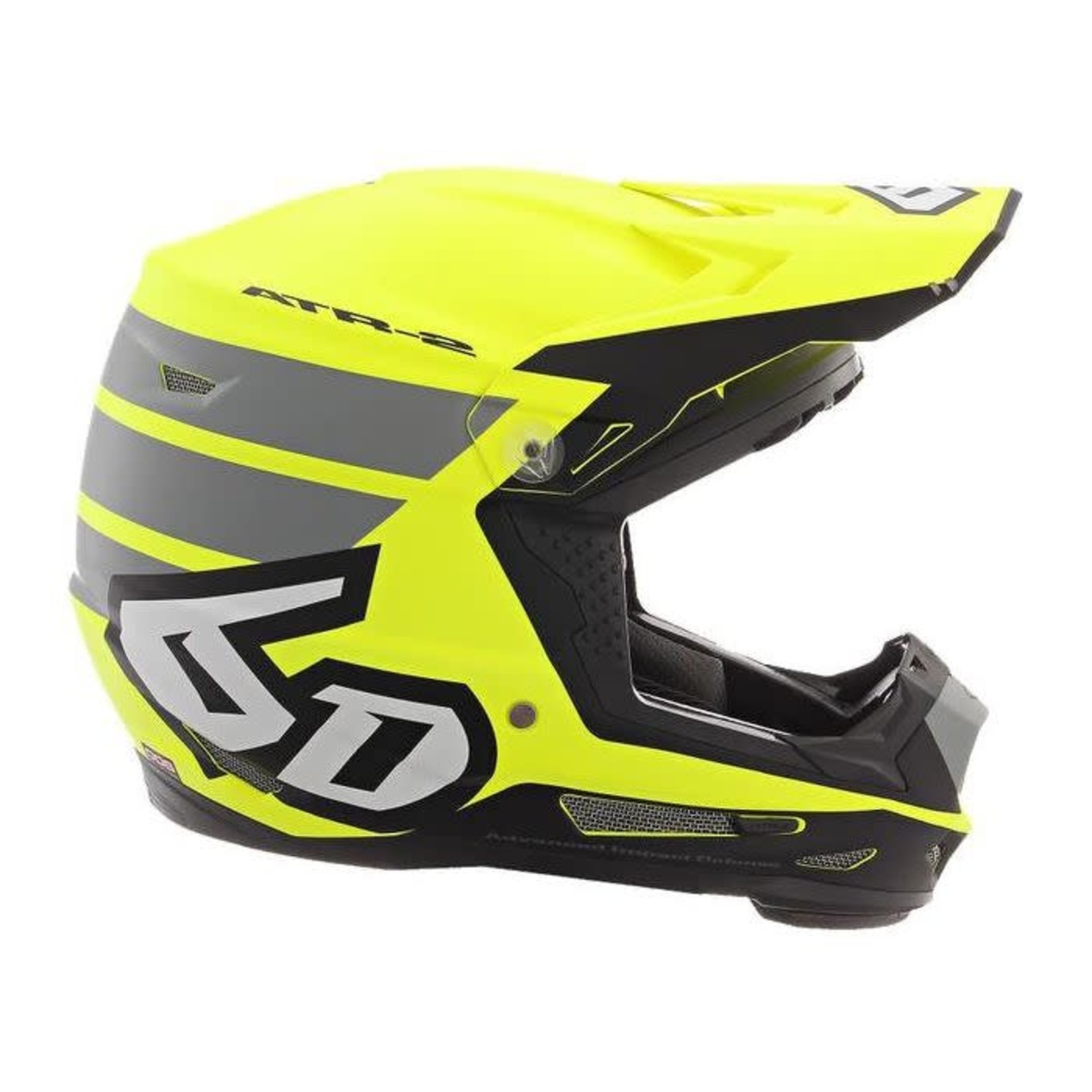 6D HELMETS ATR-2Y Stripe Neon Yellow Matte