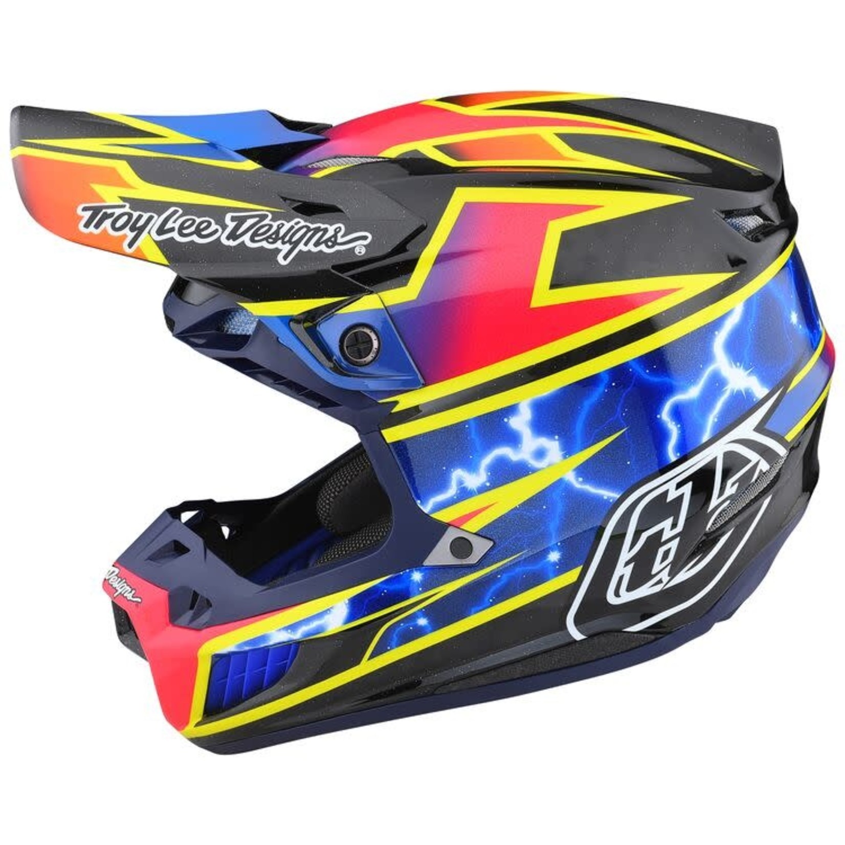 TROY LEE DESIGNS SE5 CARBON HELMET; LIGHNING SPEED