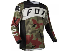 FOX RACING YOUTH 180 BNKR JERESEY GREEN CAMO