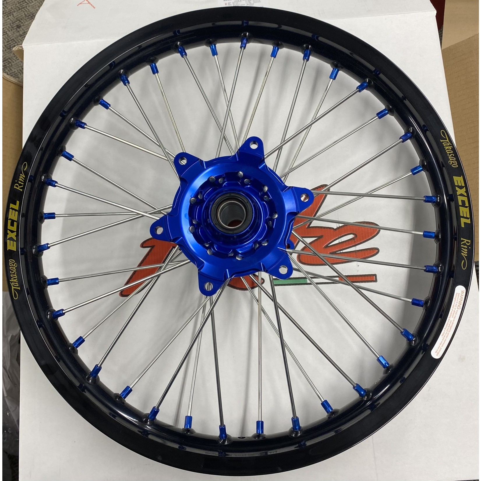 KITE KITE REAR WHEEL 19" -  KAWASAKI KX Black on Blue