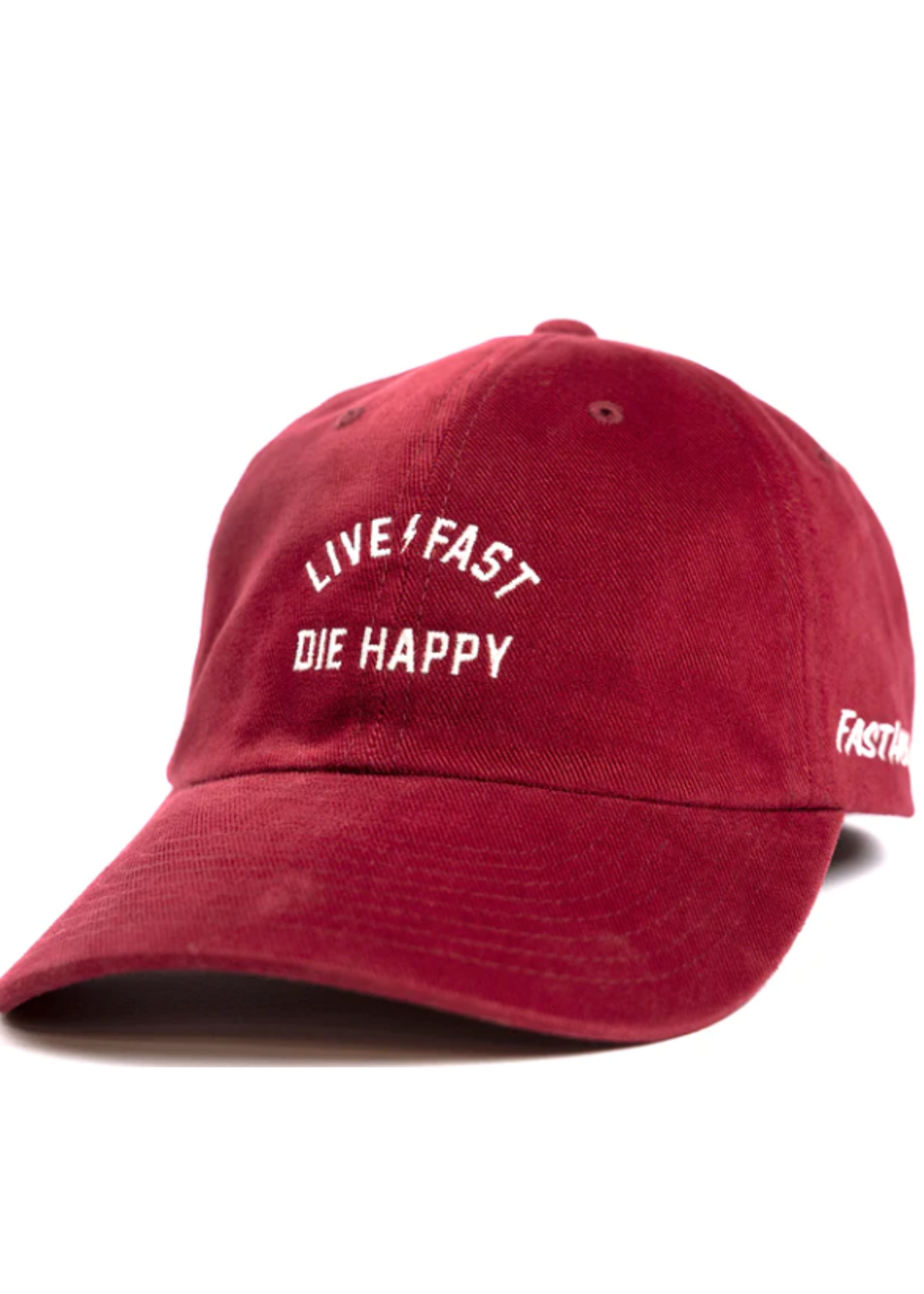 FASTHOUSE DIE HAPPY HAT, VINTAGE RED-OS