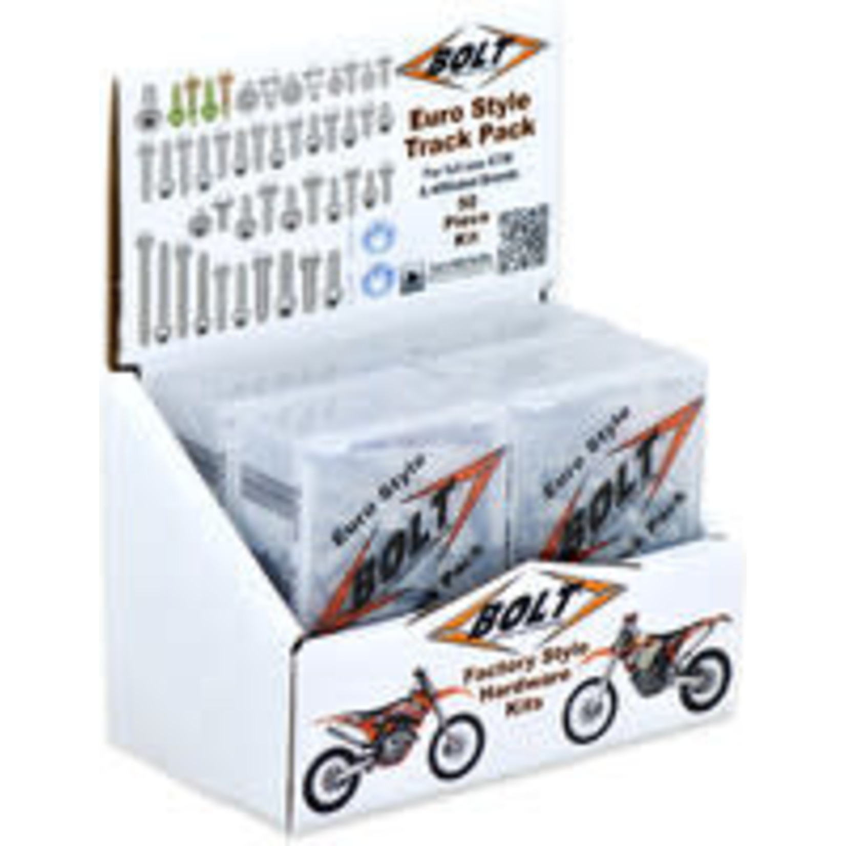 BOLT EURO STYLE TRACK PACK 2 6/PK DISPLAY 020-00105D