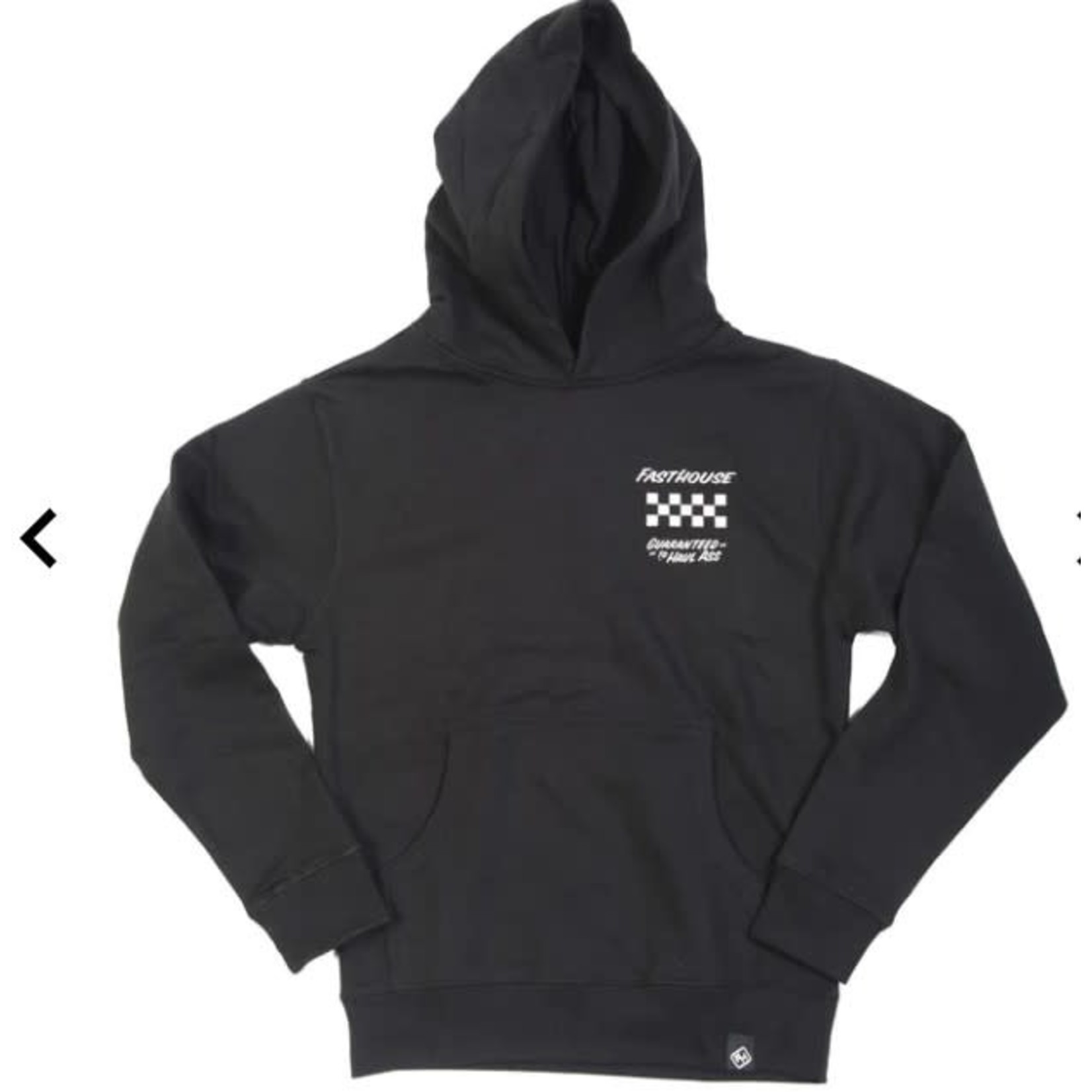 FASTHOUSE VORTEX HOODED PULLOVER - YOUTH - BLACK