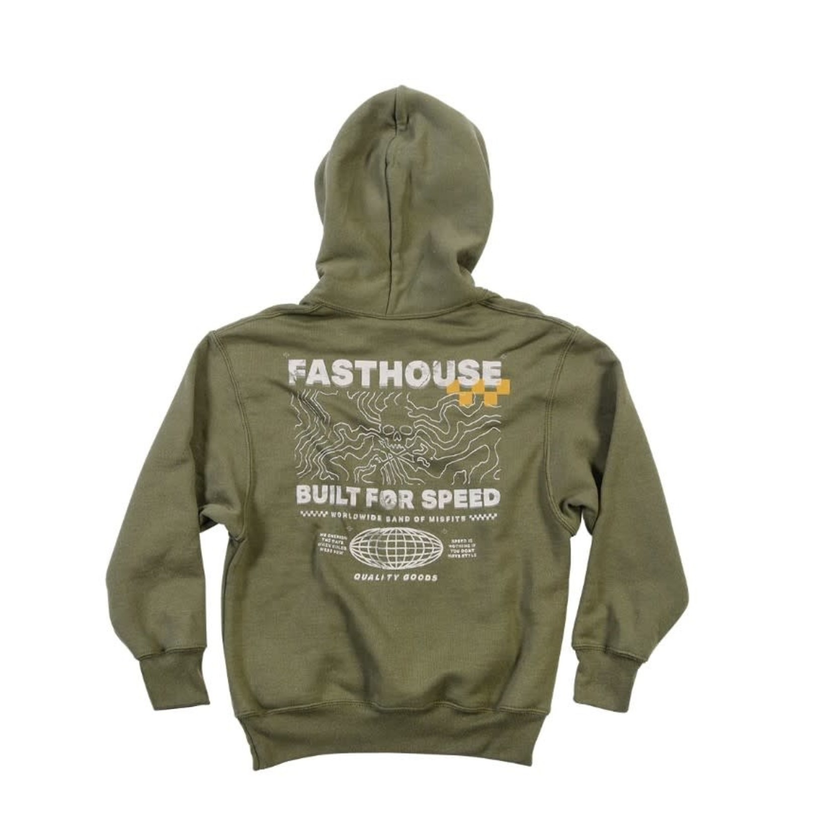 FASTHOUSE YOUTH BLACKBREAD HOODED PULLOVER, SPUCE