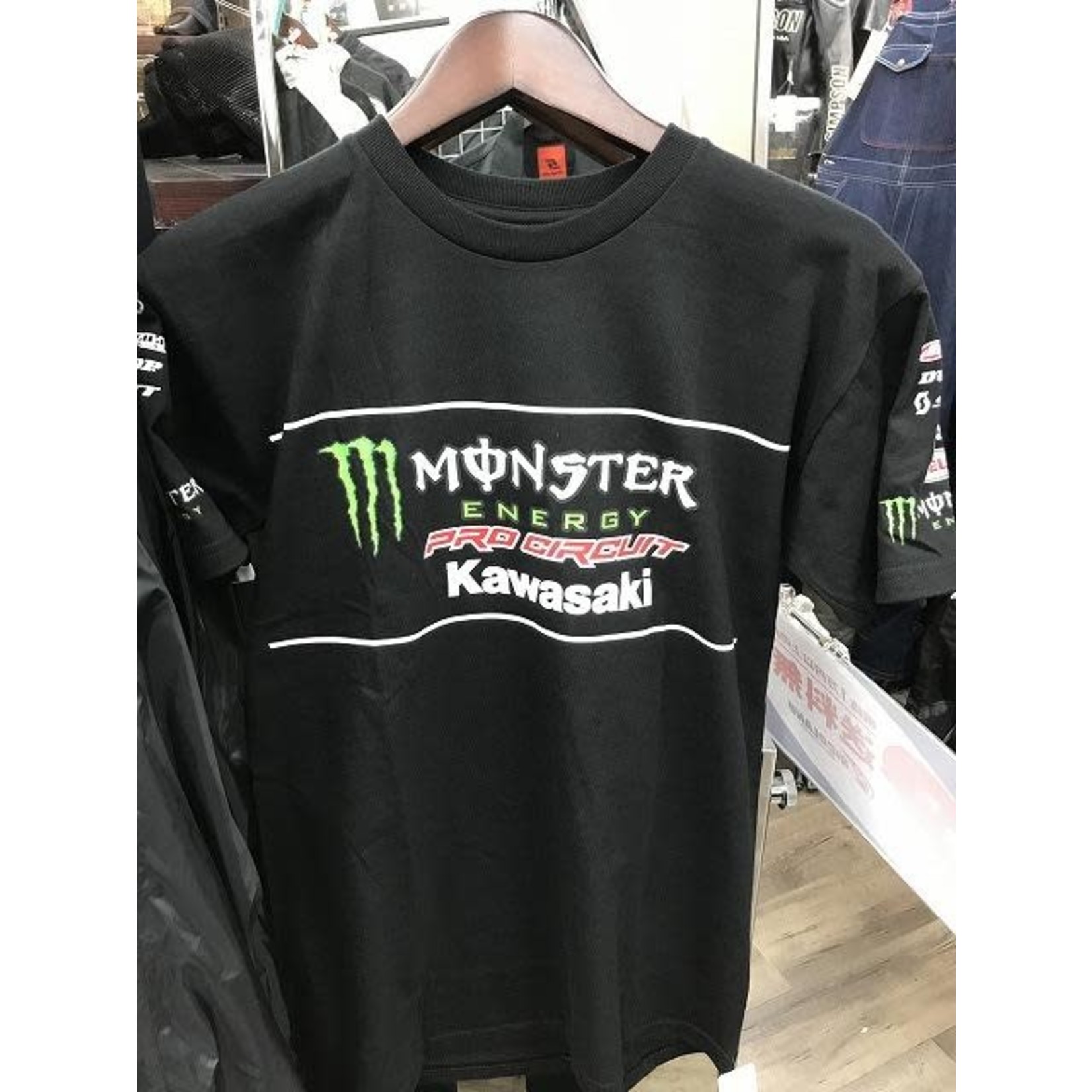 KAWASAKI 2019 PC MONSTER RACE TEAM LOGO TEE 01 21 2019