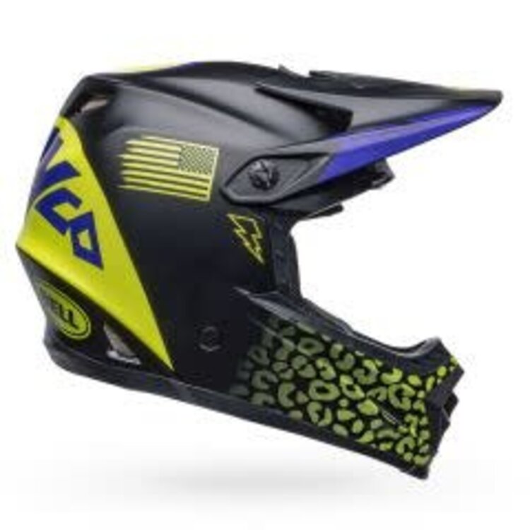BELL MOTO-9 YOUTH HELMET SLAYCO MATTE BLACK/HI-VIZ YELLOW