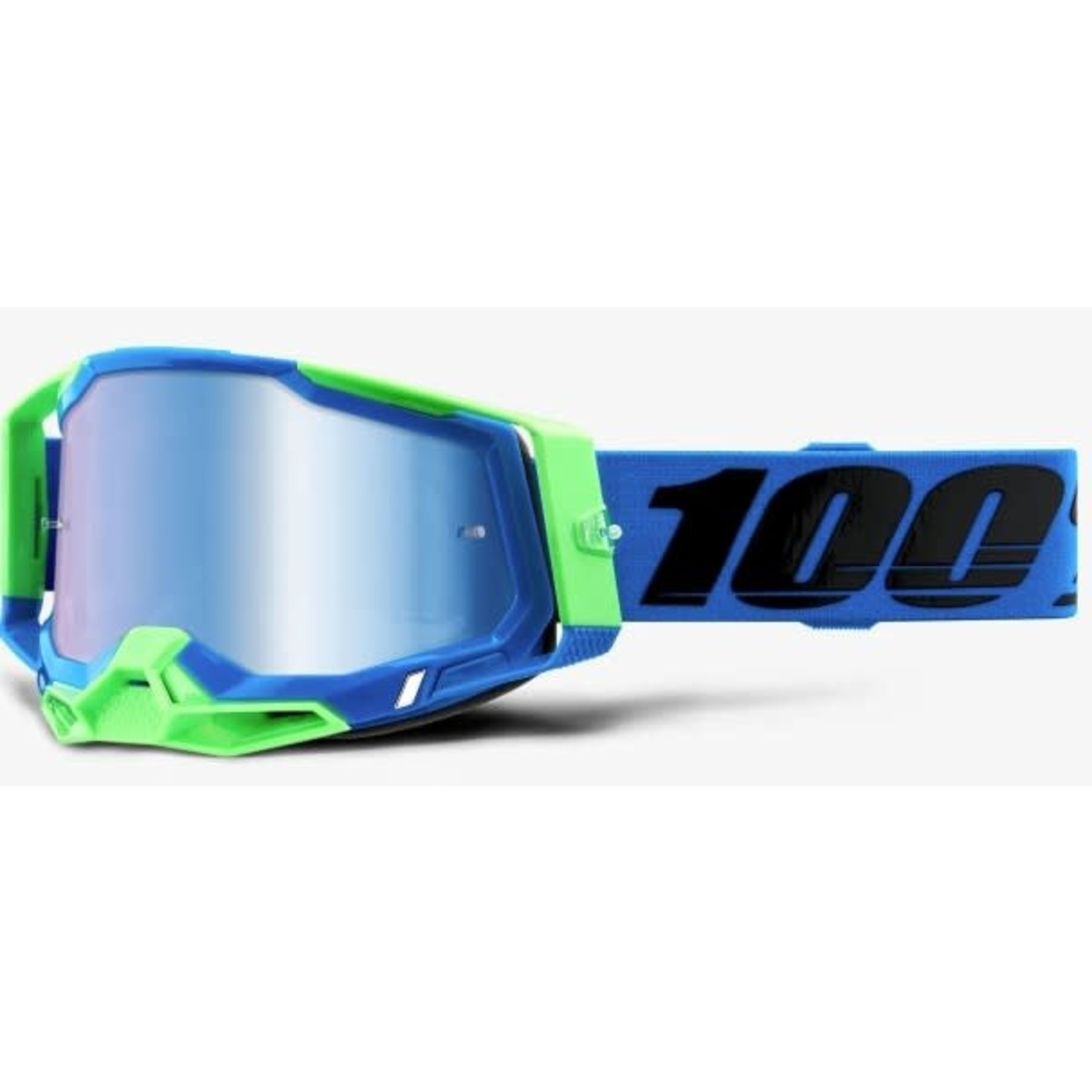 100% Racecraft 2 Goggles Fremont-Mirror Blue Lens