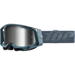 100% RACECRAFT 2 Goggle Battleship-Mirror Silver Lens