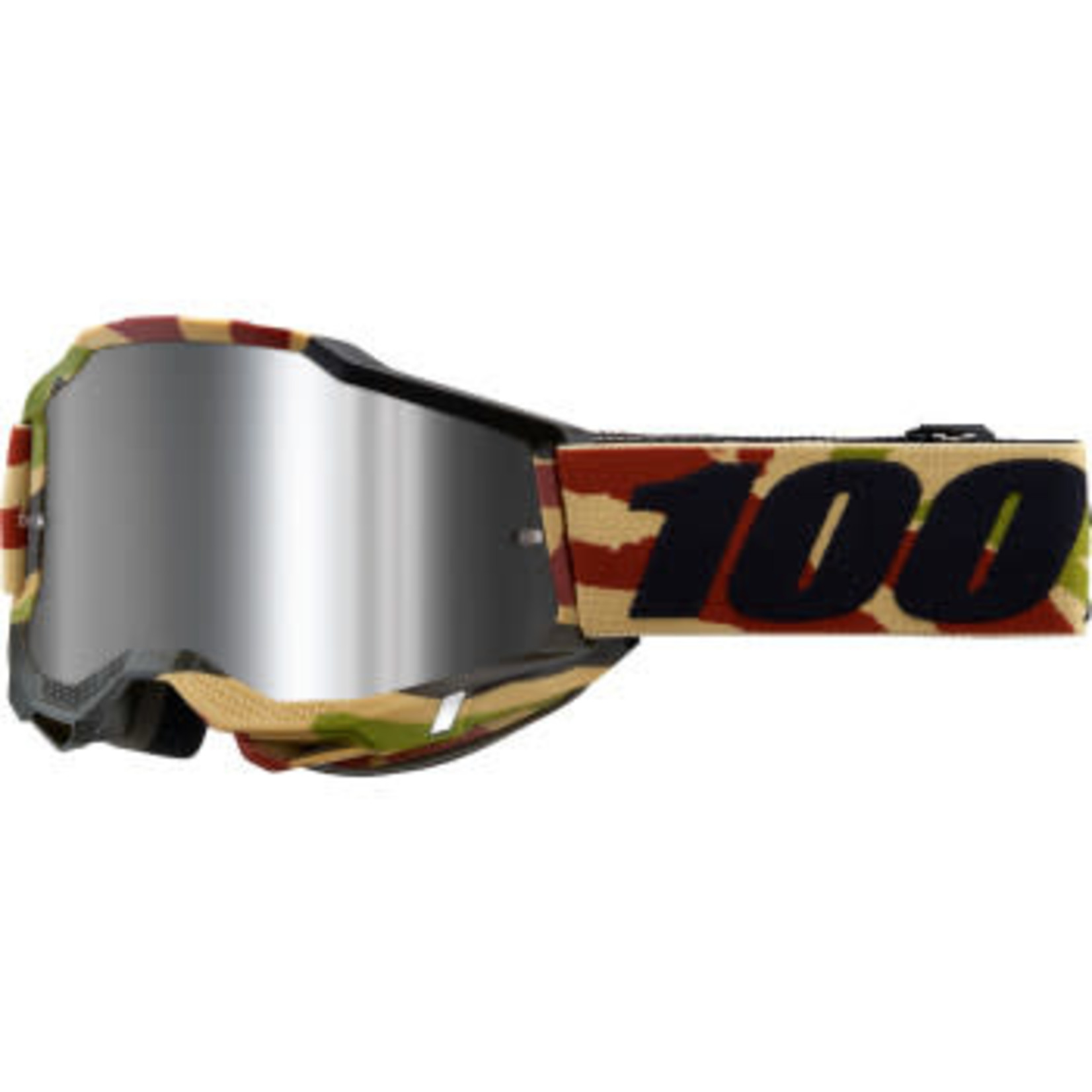 100% ACCURI 2 Goggle Mission-Mirror Silver Flash Lens