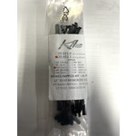 KITE Rear Spokes/Nipples Kit (16pcs) Black/Black 65 12"