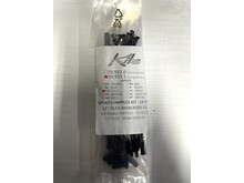 KITE Rear Spokes/Nipples Kit (16pcs) Black/Black 65 12"