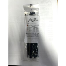 KITE Front Spokes/Nipples Kit (16pcs) Black/Black 65 14"