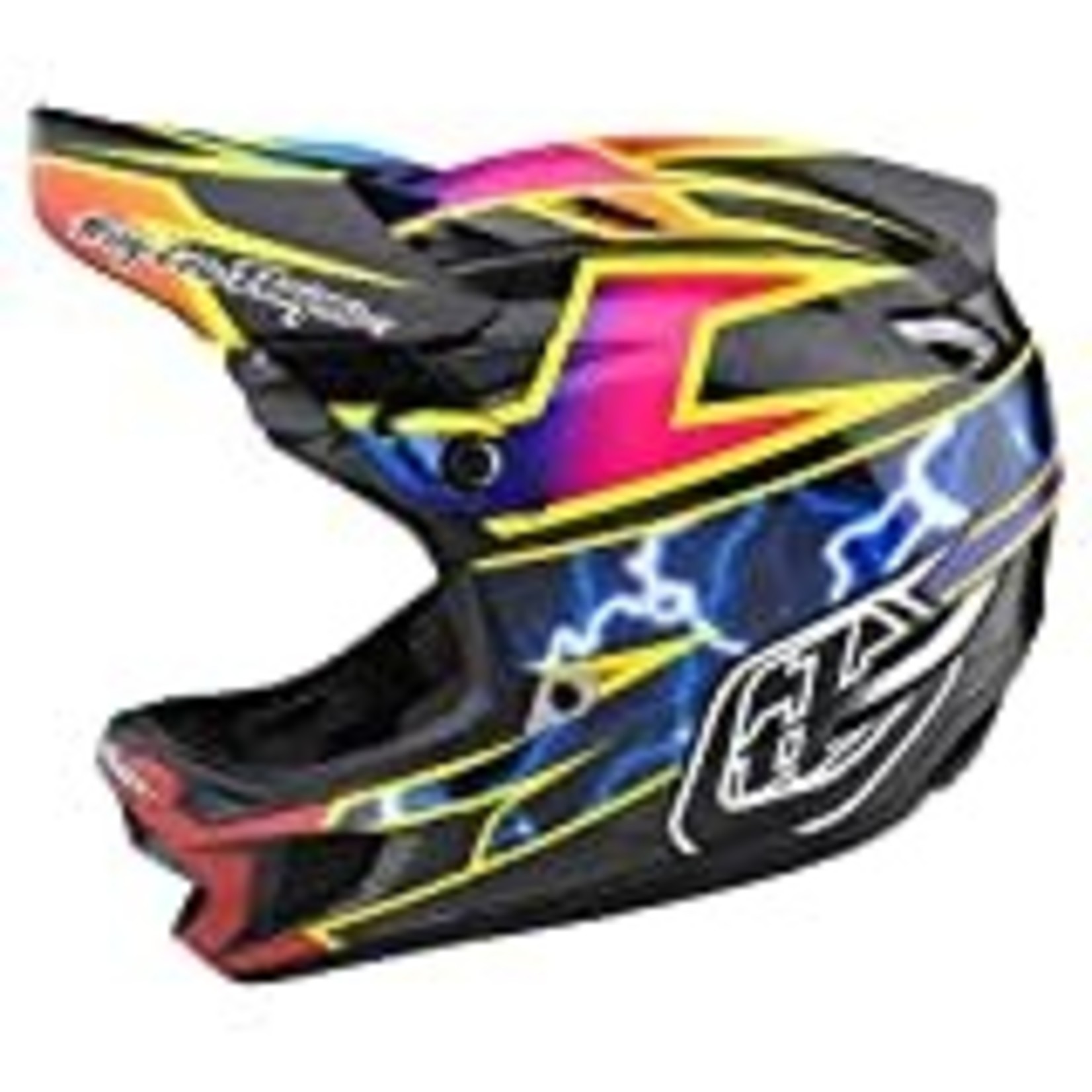 TROY LEE DESIGNS D4 CARBON HELMET; LIGHTNING BLACK LG