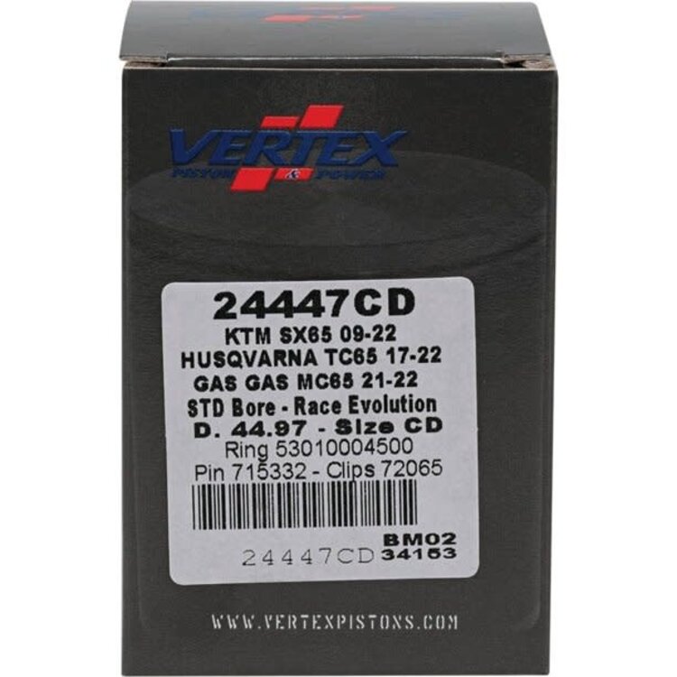 VERTEX VERTEX PISTON KTM 65SX '09-'25 MC65 '21-'25, TC65 '17-'25 24447CD