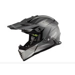 LS2 GATE TWOFACE FULL FACE MX HELMET, MATTE GRAY/BLACK