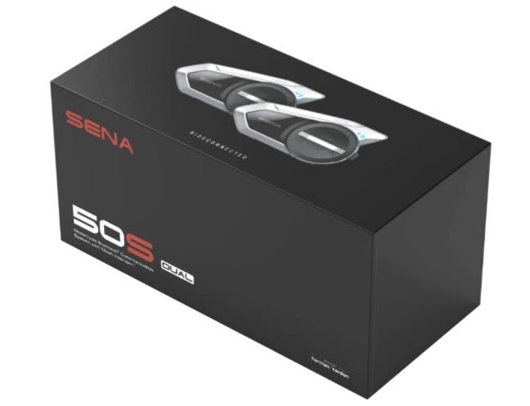 SENA 50S DUAL MOTORCYCLE BLUETOOTH COMMUNITCATION SYSTEM W/ MESH INTERCOM