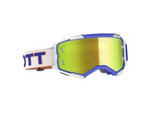 SCOTT FURY GOGGLE RETRO WHITE/BLUE YELLOW CHROME WORKS