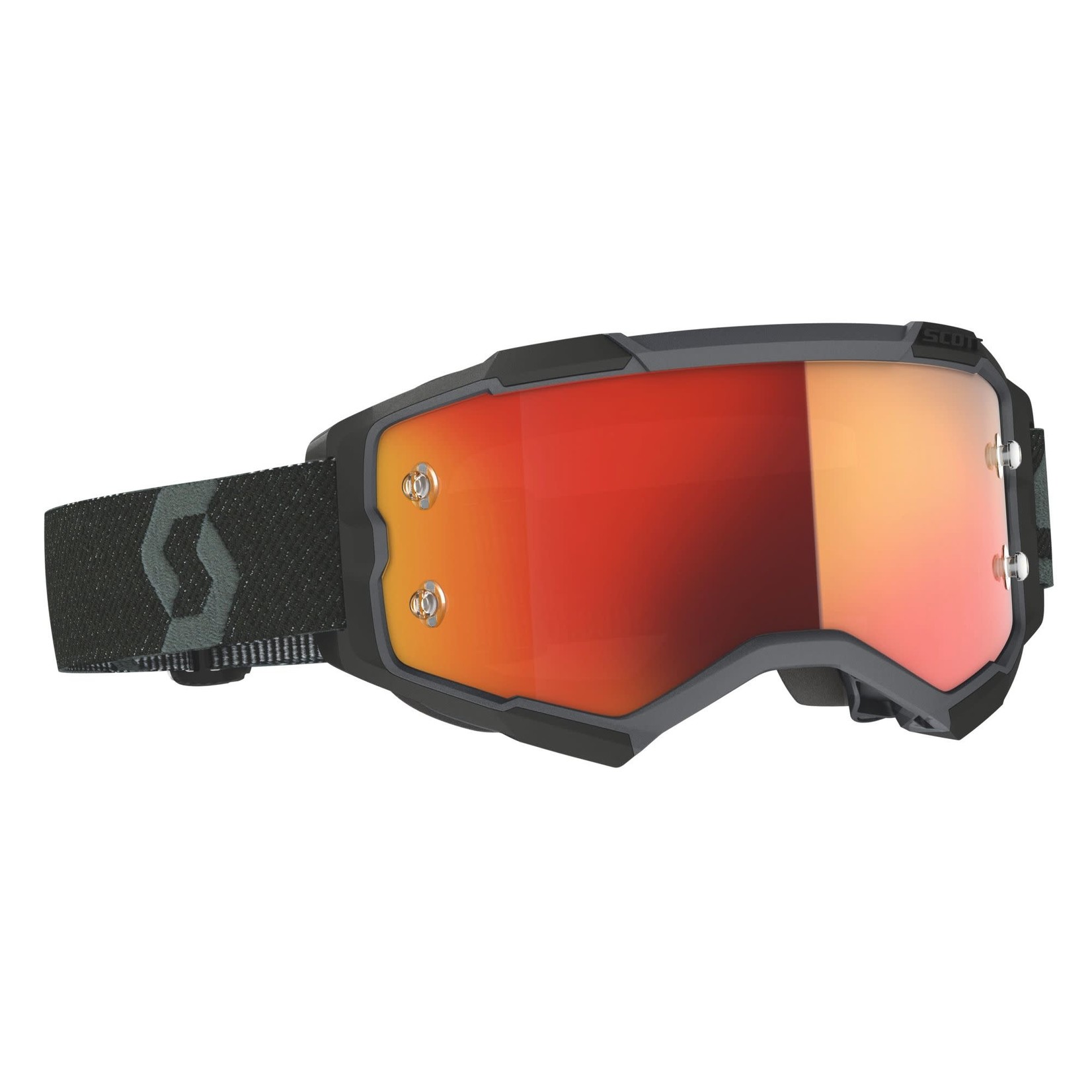 SCOTT FURY GOGGLE BLACK ORANGE CHROME WORKS LENS