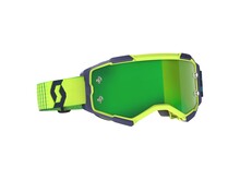SCOTT FURY GOGGLE BLUE/YELLOW GREEN CHROME WORKS LENS