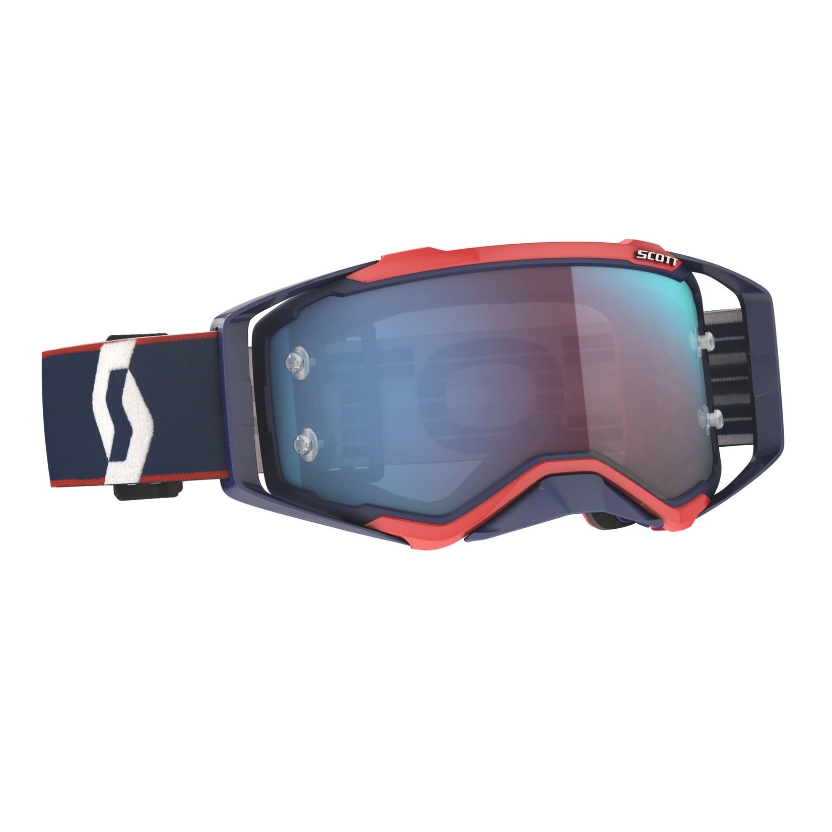 SCOTT PROSPECT GOGGLE RETRO BLUE/RED BLUE CHROME WORKS LENS